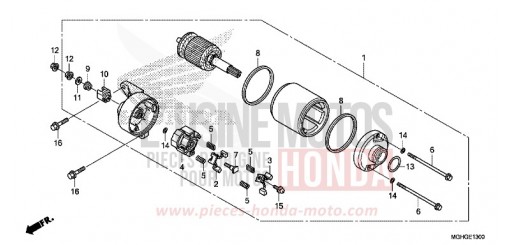 MOTEUR DE DEMARRAGE VFR1200XG de 2016